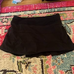 LULULEMON BLACK PACE RIVAL SKIRT